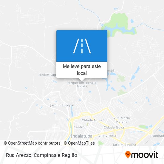Rua Arezzo mapa