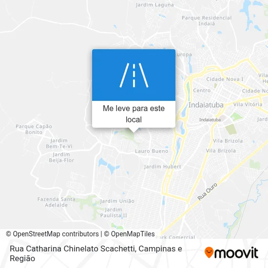 Rua Catharina Chinelato Scachetti mapa