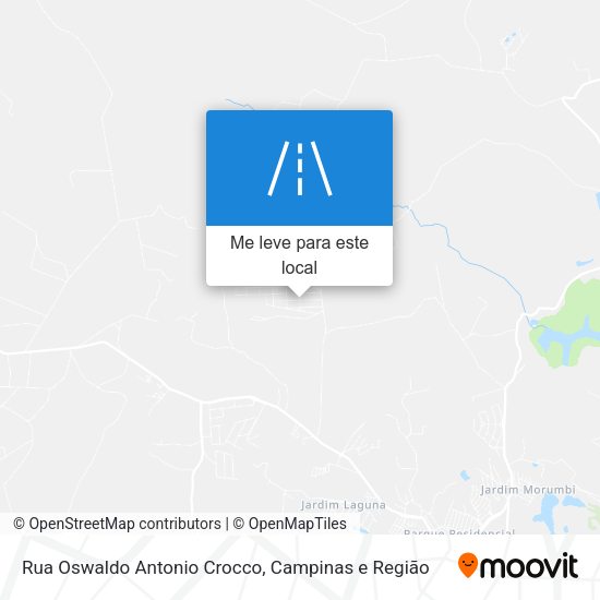 Rua Oswaldo Antonio Crocco mapa