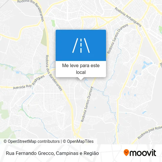 Rua Fernando Grecco mapa