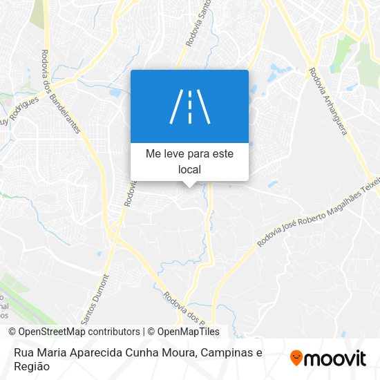 Rua Maria Aparecida Cunha Moura mapa