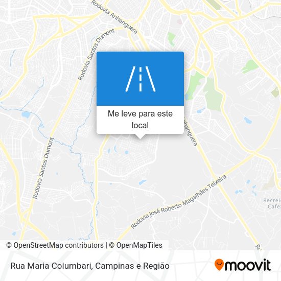 Rua Maria Columbari mapa