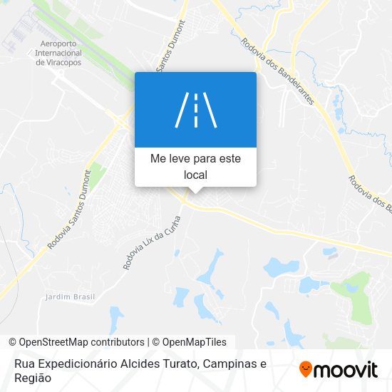 Rua Expedicionário Alcides Turato mapa