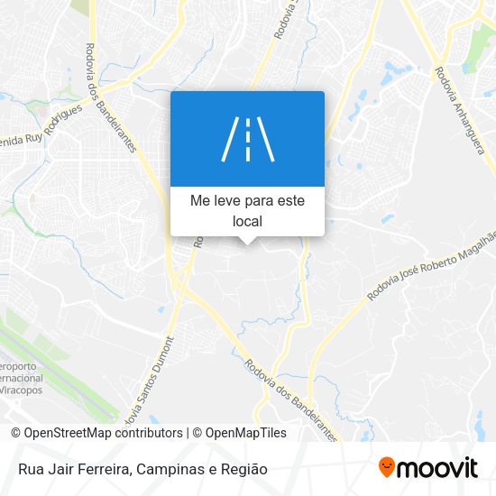 Rua Jair Ferreira mapa