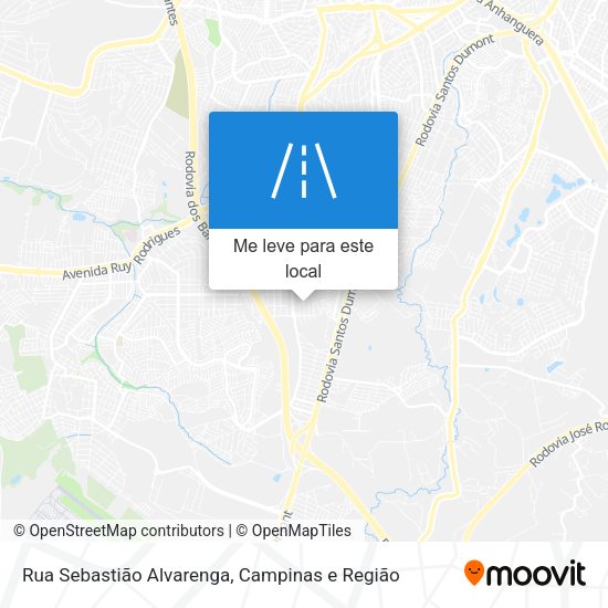 Rua Sebastião Alvarenga mapa