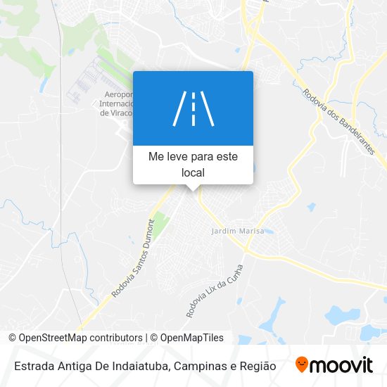 Estrada Antiga De Indaiatuba mapa