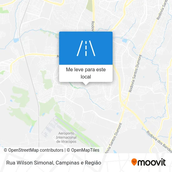 Rua Wilson Simonal mapa