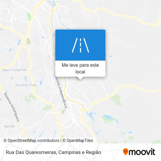 Rua Das Quaresmeiras mapa