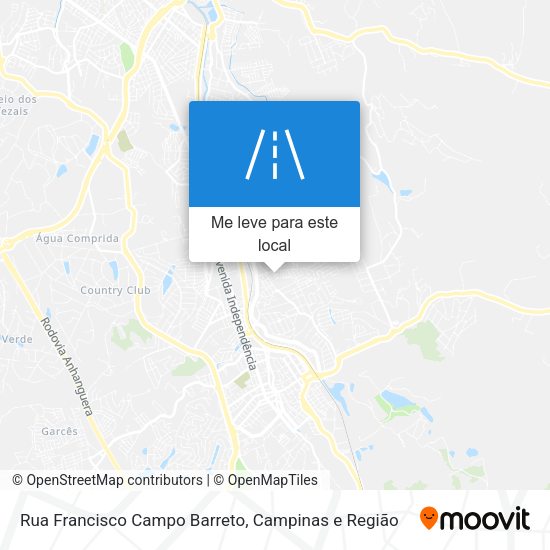 Rua Francisco Campo Barreto mapa