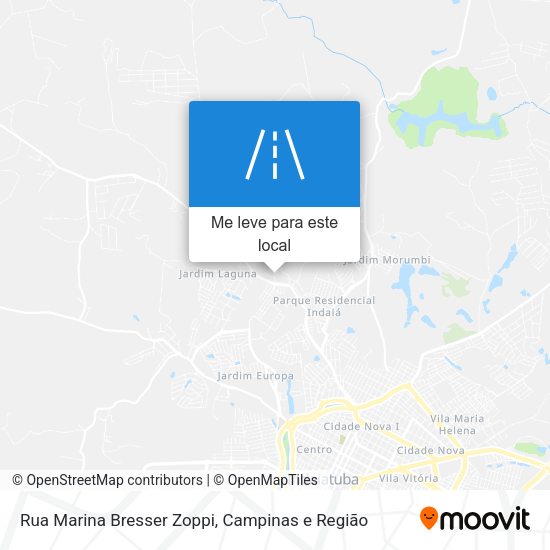 Rua Marina Bresser Zoppi mapa