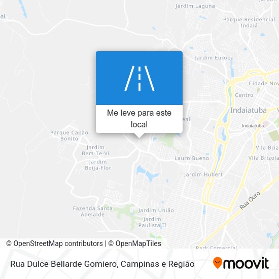 Rua Dulce Bellarde Gomiero mapa