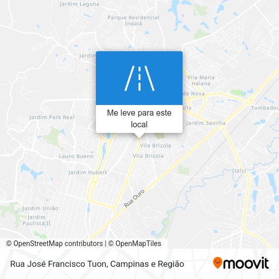 Rua José Francisco Tuon mapa