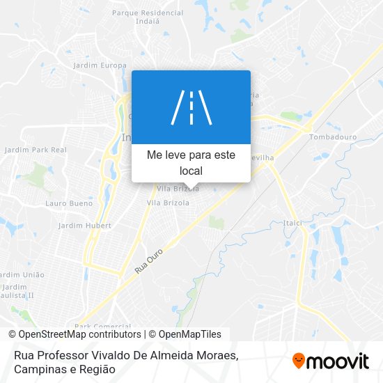 Rua Professor Vivaldo De Almeida Moraes mapa