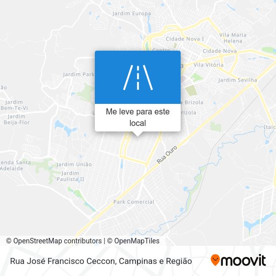 Rua José Francisco Ceccon mapa