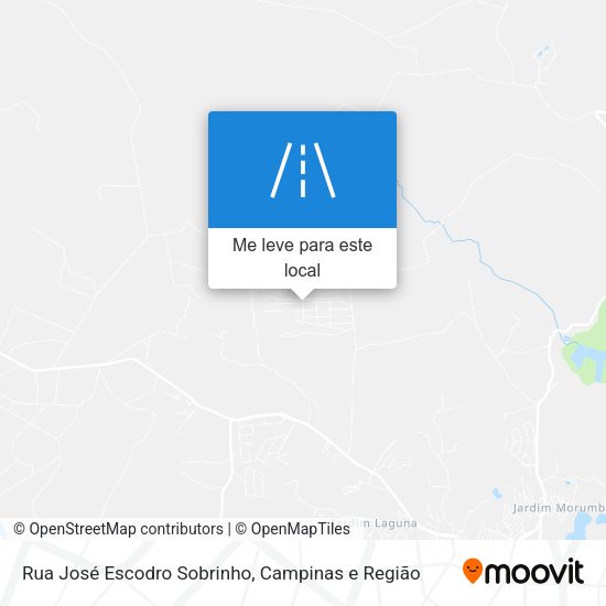 Rua José Escodro Sobrinho mapa