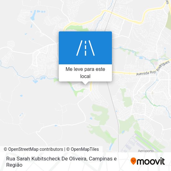 Rua Sarah Kubitscheck De Oliveira mapa