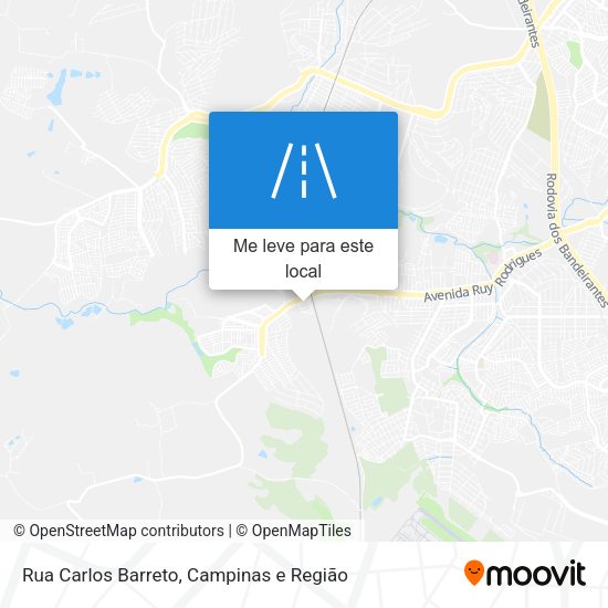 Rua Carlos Barreto mapa