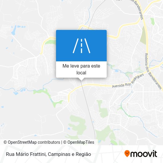 Rua Mário Frattini mapa
