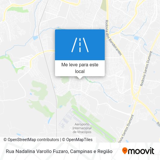 Rua Nadalina Varollo Fuzaro mapa