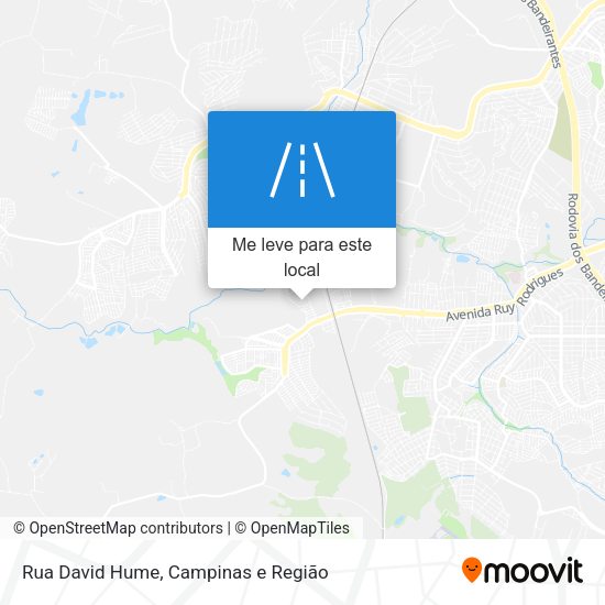 Rua David Hume mapa