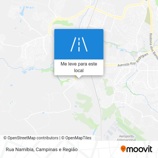 Rua Namíbia mapa