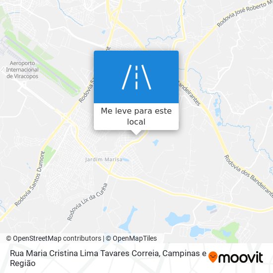 Rua Maria Cristina Lima Tavares Correia mapa