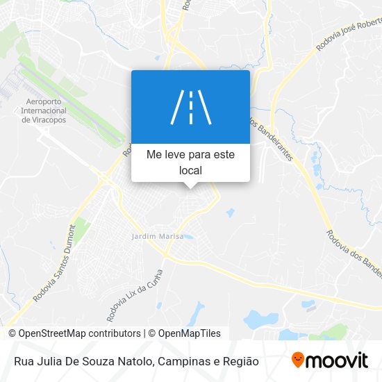Rua Julia De Souza Natolo mapa