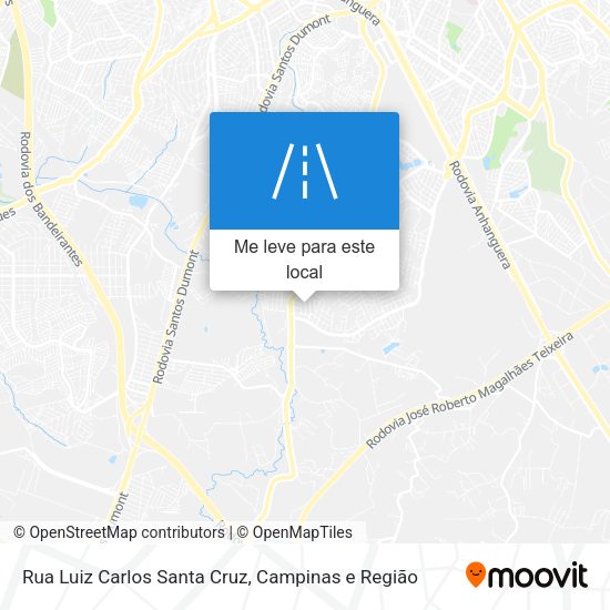 Rua Luiz Carlos Santa Cruz mapa
