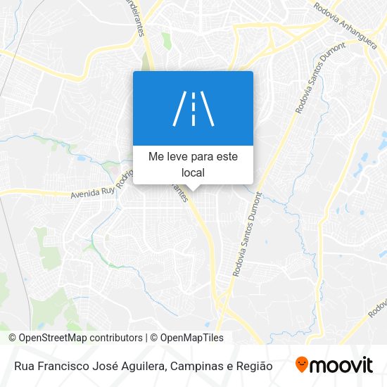 Rua Francisco José Aguilera mapa