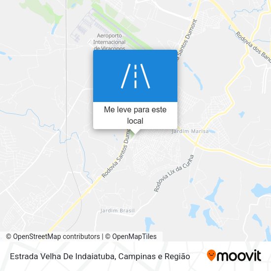 Estrada Velha De Indaiatuba mapa