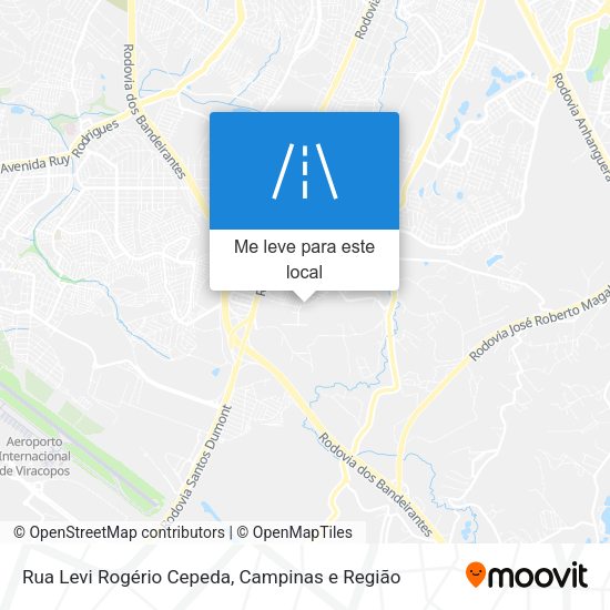 Rua Levi Rogério Cepeda mapa
