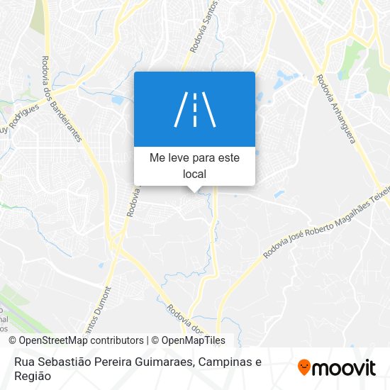 Rua Sebastião Pereira Guimaraes mapa