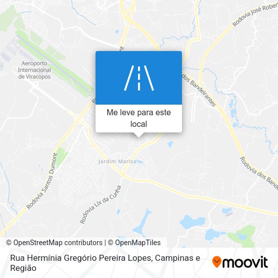 Rua Hermínia Gregório Pereira Lopes mapa