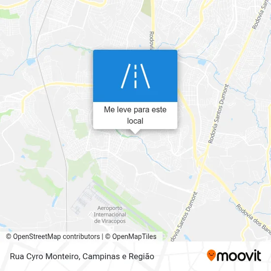 Rua Cyro Monteiro mapa