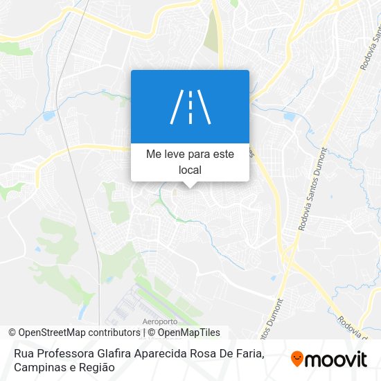 Rua Professora Glafira Aparecida Rosa De Faria mapa