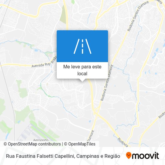 Rua Faustina Falsetti Capellini mapa