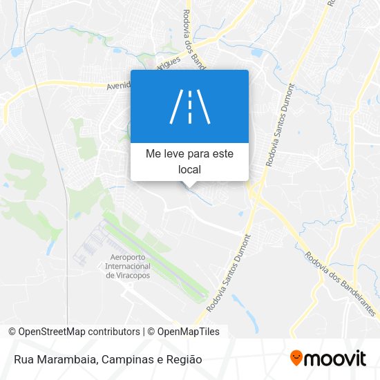 Rua Marambaia mapa