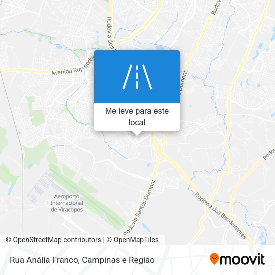 Rua Anália Franco mapa
