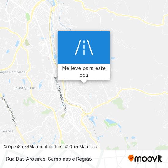 Rua Das Aroeiras mapa