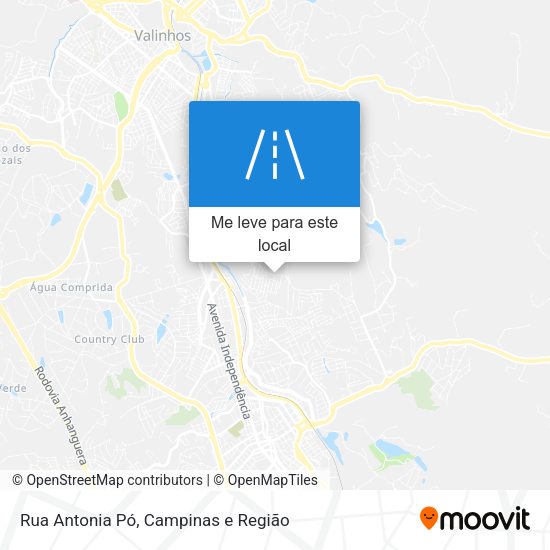 Rua Antonia Pó mapa