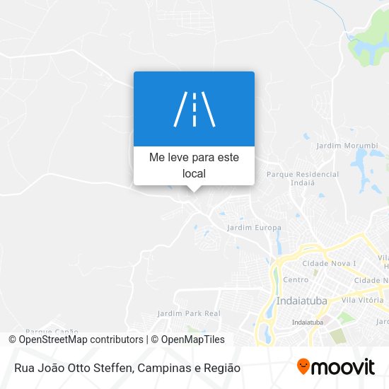Rua João Otto Steffen mapa