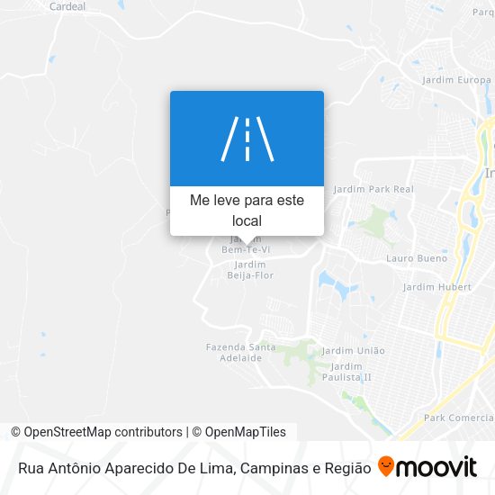 Rua Antônio Aparecido De Lima mapa