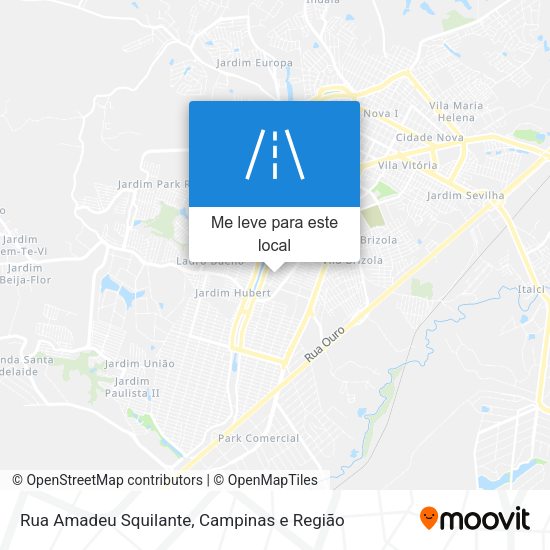 Rua Amadeu Squilante mapa
