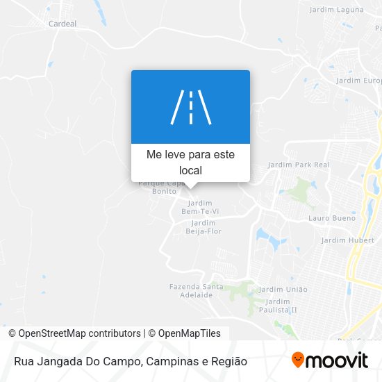 Rua Jangada Do Campo mapa