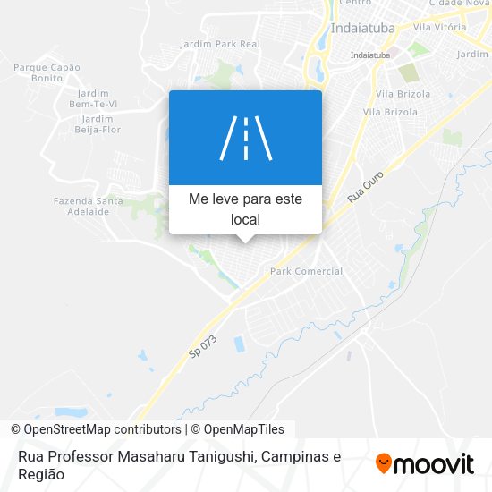 Rua Professor Masaharu Tanigushi mapa
