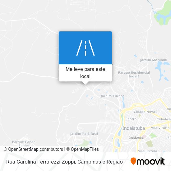 Rua Carolina Ferrarezzi Zoppi mapa