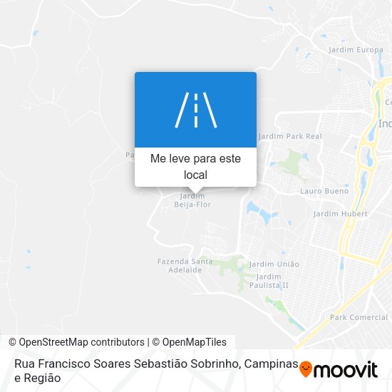 Rua Francisco Soares Sebastião Sobrinho mapa