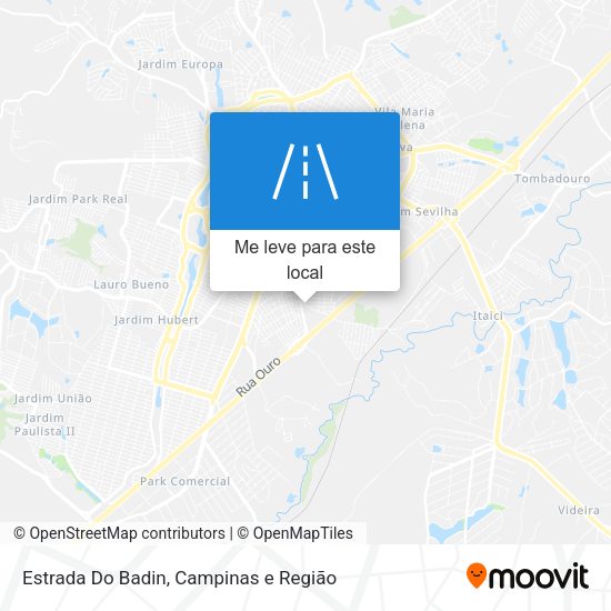 Estrada Do Badin mapa