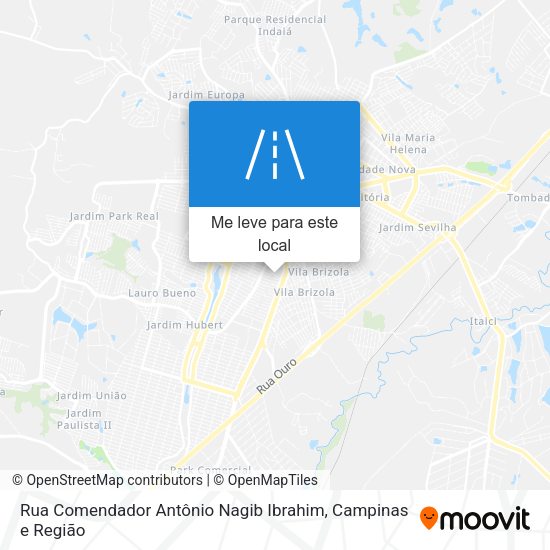 Rua Comendador Antônio Nagib Ibrahim mapa