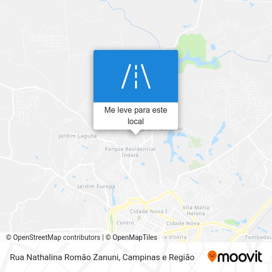 Rua Nathalina Romão Zanuni mapa